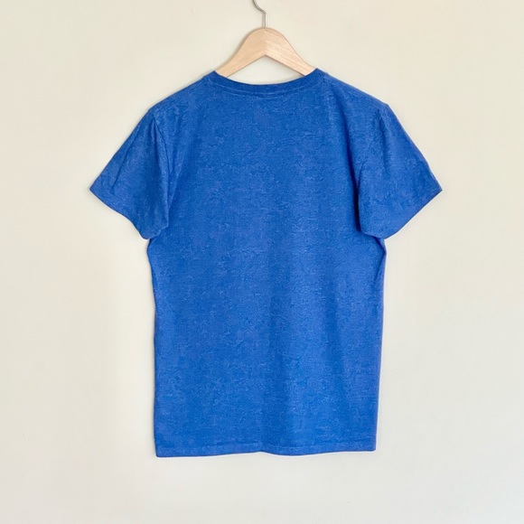 Blockbuster “Make It A Blockbuster Night” Graphic Blue T Shirt Adult size Small - Picture 5 of 6